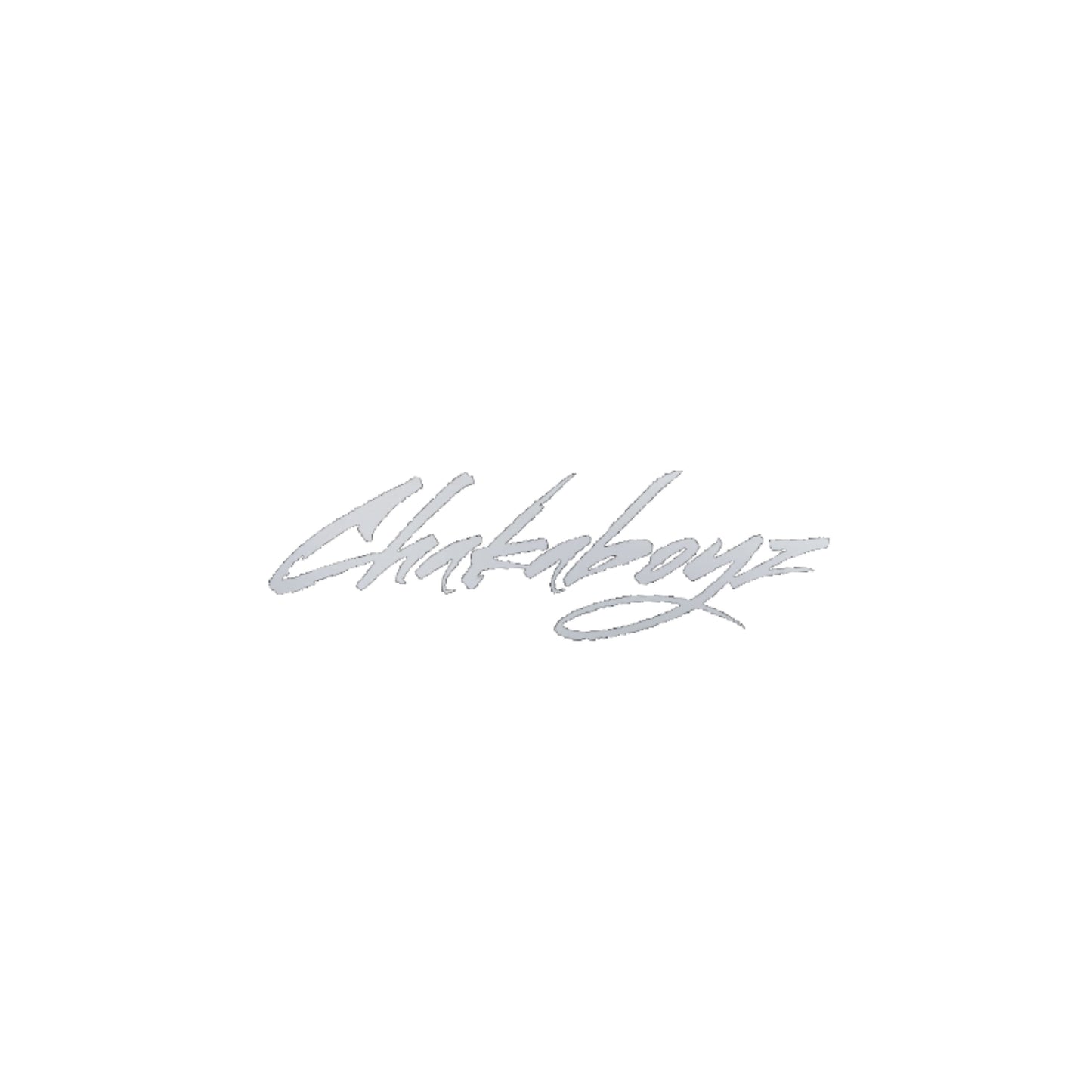 ChakaBoyz Cursive Silver Sticker