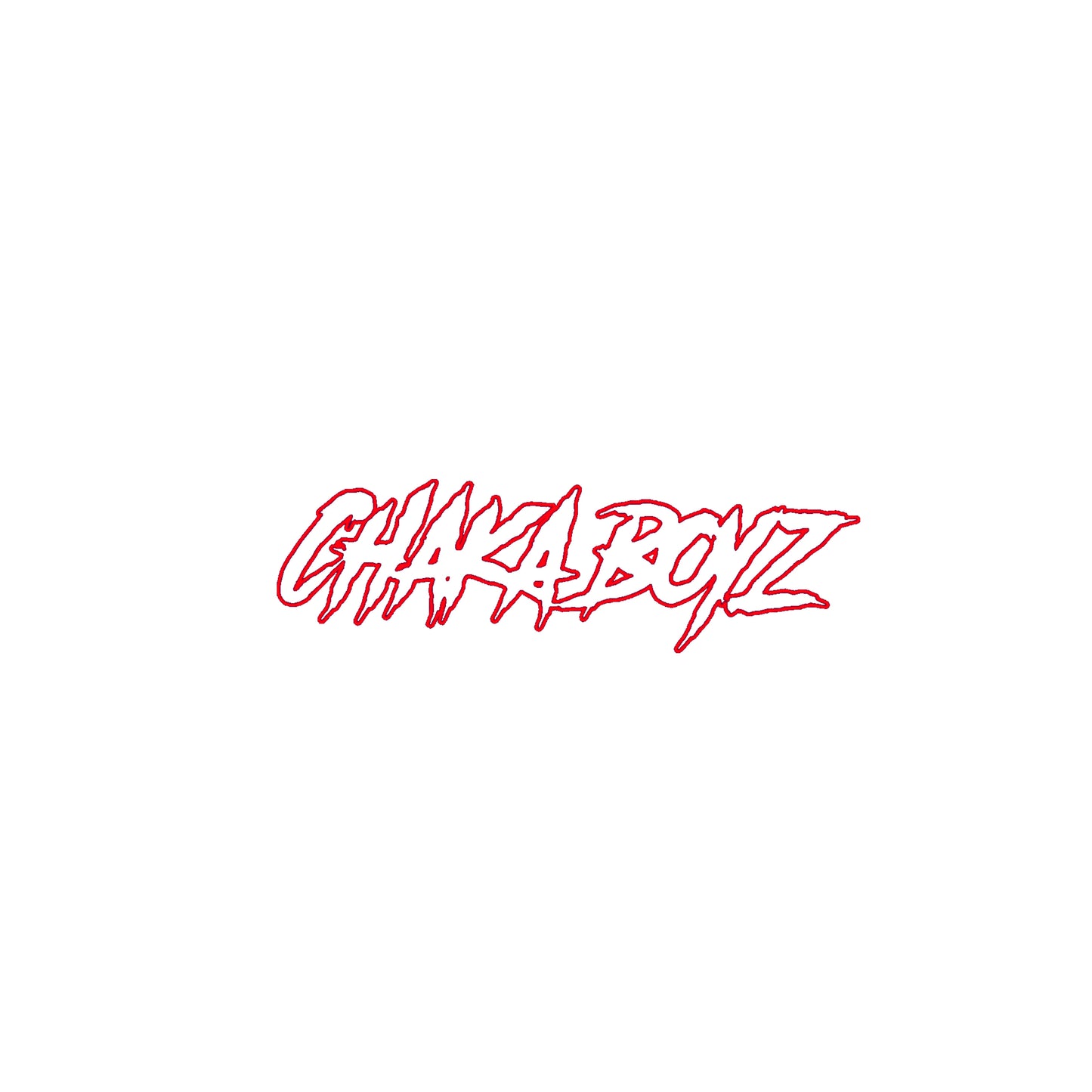 Chakaboyz Red Outline Sticker